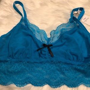 NWT Freya blue laced adjustable strap bralette